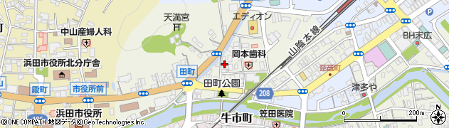 島根県浜田市田町82周辺の地図