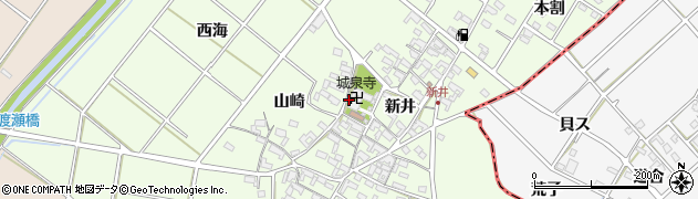 城泉寺周辺の地図