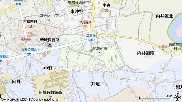 〒441-1325 愛知県新城市二本松の地図