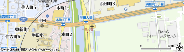 名古屋スバル自動車半田店周辺の地図