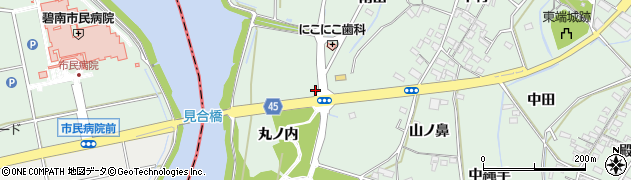 愛知県安城市東端町毘沙田周辺の地図