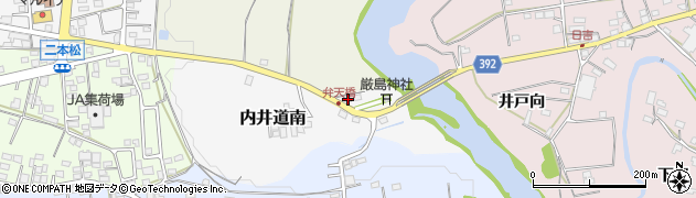 愛知県新城市内井道南40周辺の地図
