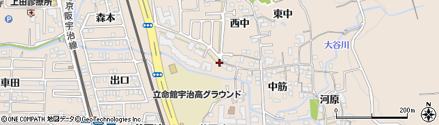 京都府宇治市莵道籔里49周辺の地図