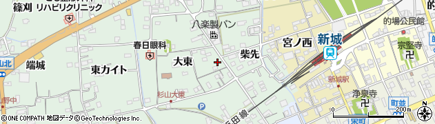 愛知県新城市杉山大東8周辺の地図