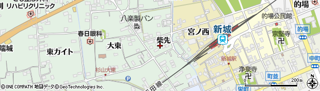 愛知県新城市杉山（柴先）周辺の地図