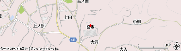 愛知県新城市日吉（宮坂）周辺の地図