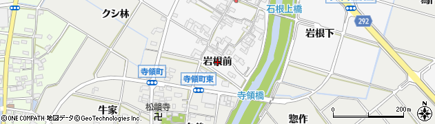 愛知県安城市小川町（岩根前）周辺の地図