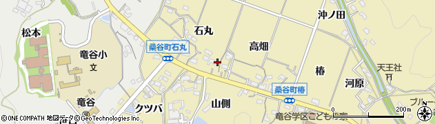 愛知県岡崎市桑谷町石丸1周辺の地図