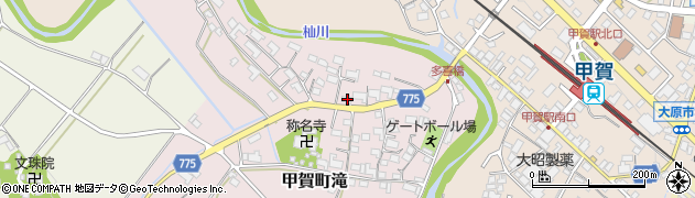 滋賀県甲賀市甲賀町滝2301周辺の地図