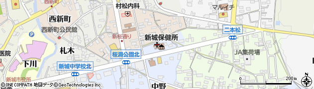 愛知県新城保健所　健康支援課周辺の地図
