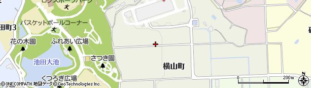 愛知県半田市横山町周辺の地図