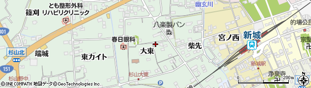 愛知県新城市杉山大東12周辺の地図