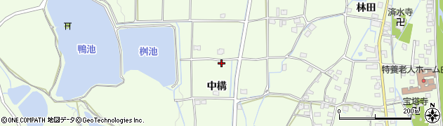兵庫県姫路市林田町中構190周辺の地図