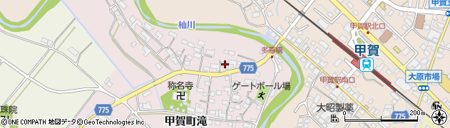 滋賀県甲賀市甲賀町滝2296周辺の地図