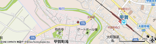 滋賀県甲賀市甲賀町滝2295周辺の地図