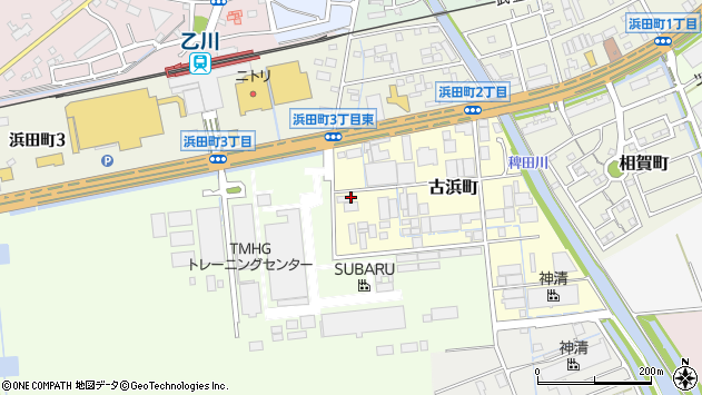 〒475-0806 愛知県半田市古浜町の地図