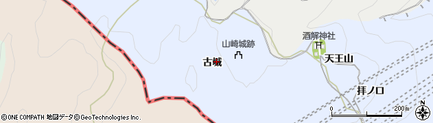 京都府乙訓郡大山崎町大山崎古城周辺の地図