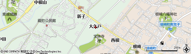 愛知県安城市東端町大久戸周辺の地図