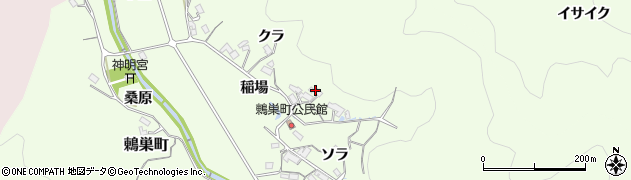 愛知県岡崎市鶇巣町（神谷）周辺の地図