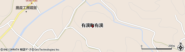 岡山県高梁市有漢町有漢周辺の地図
