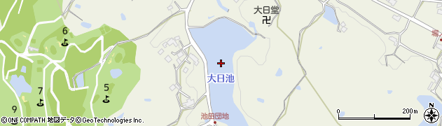 大日池周辺の地図