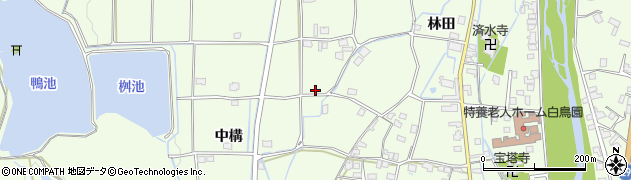 兵庫県姫路市林田町中構127周辺の地図