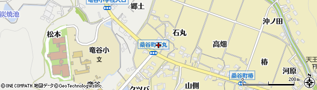 愛知県岡崎市桑谷町石丸99周辺の地図