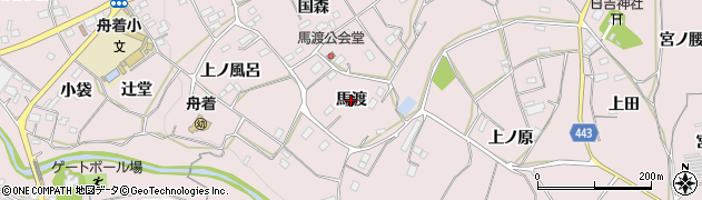 愛知県新城市日吉（馬渡）周辺の地図