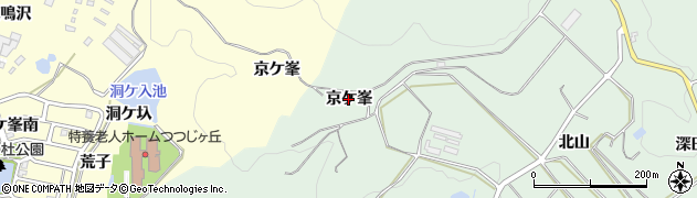 愛知県幸田町（額田郡）長嶺（京ケ峯）周辺の地図