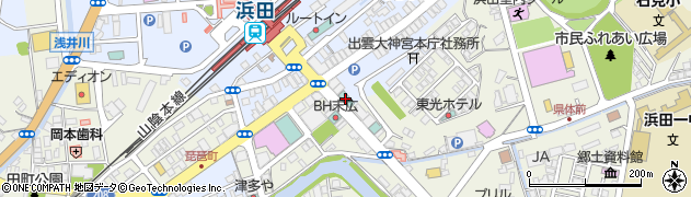 グリーンリッチホテル浜田駅前周辺の地図