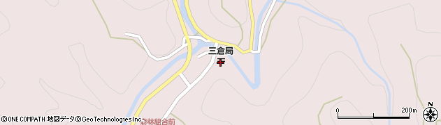 三倉郵便局周辺の地図