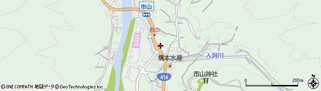静岡県伊豆市市山307周辺の地図