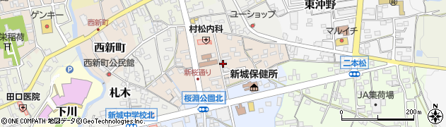 愛知県新城市石名号周辺の地図