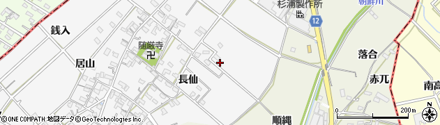 愛知県西尾市南中根町周辺の地図