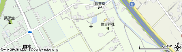兵庫県加東市森周辺の地図