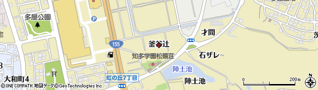 愛知県常滑市多屋（釜谷辻）周辺の地図