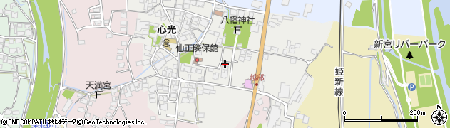 兵庫県たつの市新宮町仙正周辺の地図