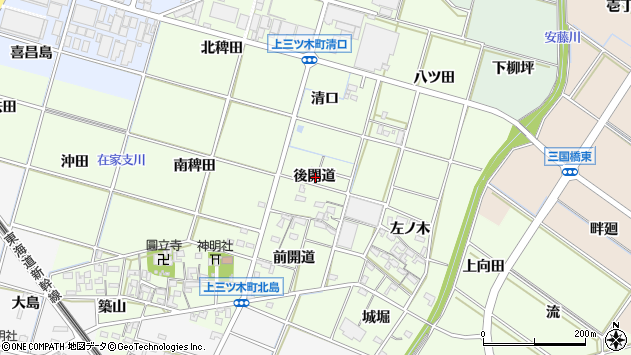 〒444-0246 愛知県岡崎市上三ツ木町の地図