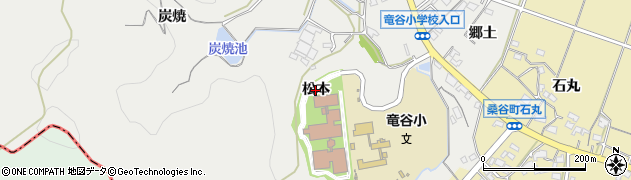 愛知県岡崎市竜泉寺町（松本）周辺の地図