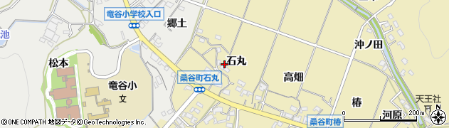 愛知県岡崎市桑谷町石丸51周辺の地図