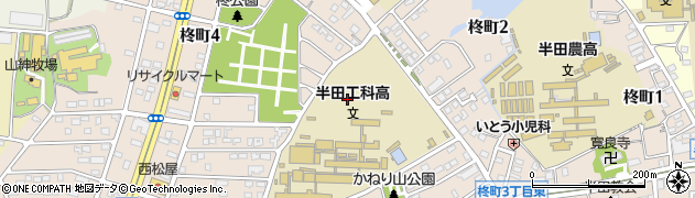 愛知県半田市柊町周辺の地図