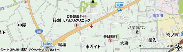 愛知県新城市杉山（池下）周辺の地図