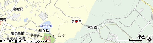 愛知県幸田町（額田郡）坂崎（京ケ峯）周辺の地図