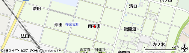 愛知県岡崎市上三ツ木町南稗田周辺の地図