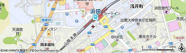 ラーメン天水 駅前店周辺の地図
