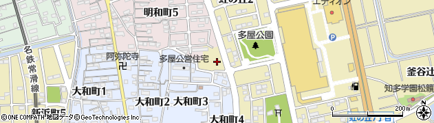 愛知県常滑市大鳥町周辺の地図