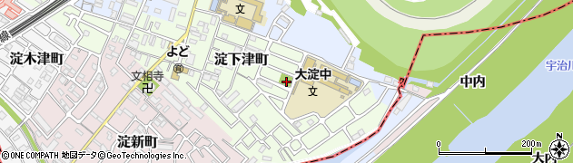 淀下津公園周辺の地図