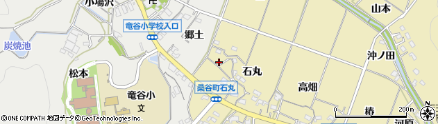 愛知県岡崎市桑谷町石丸58周辺の地図