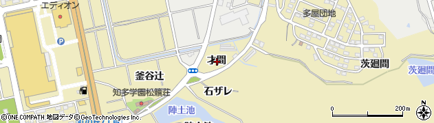 愛知県常滑市多屋才間周辺の地図