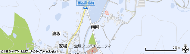 兵庫県宝塚市大原野（南向）周辺の地図